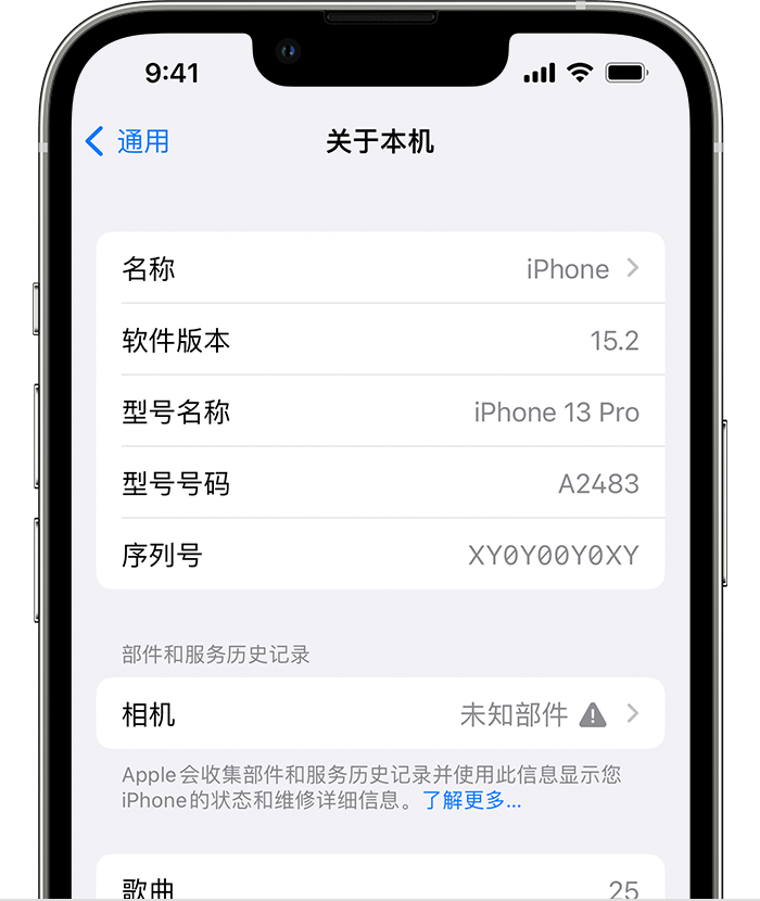 长汀苹果维修分享iPhone 出现提示相机“未知部件”是什么原因？ 