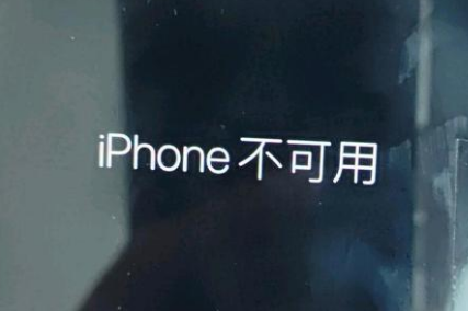 长汀苹果服务网点分享锁屏界面显示“iPhone 不可用”如何解决 