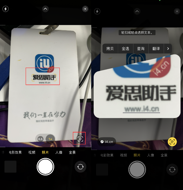 长汀苹果手机维修分享升级iOS 16后如何通过相机翻译文本 