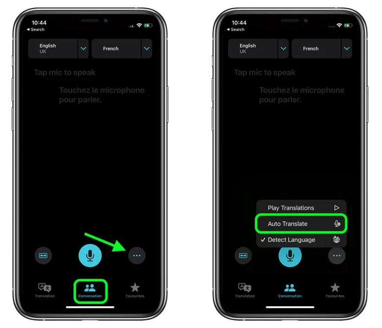 长汀苹果手机维修分享iOS 15 “翻译” App 新改进 